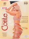 Колготки Conte Elegant Top Soft 40 Nero Черный Размер 5
