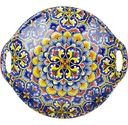 Блюдо Nouvelle Home Arabesque с ручками цвет: красный 300 мл, 22,5х20,5х4,5 см