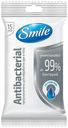 Салфетки влажные Smile антибактериальные со спиртом 15 шт