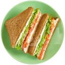 Сэндвич двойной с лососем и творожным сыром Перекрёсток Select, 185г