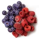 Микс малина и голубика в сердце, 250г