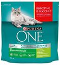 Сухой корм для домашних кошек Purina ONE индейка и цельные злаки, 1,5 кг