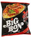 Лапша BigBon со вкусом говядины и соусом томат/базилик, 75 г