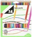 Цветные карандаши Auchan, 18 см, 24 цвета*Цена указана за 1 шт. при покупке 2-х шт. одновременно