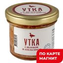 Консервы мясорастительные МЕДОВЫЙ ДОМ утка-яблоко-апельсин, 100г