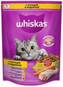 Сухой корм Whiskas Вкусные подушечки с курицей и индейкой для взрослых кошек 800 г