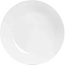 Тарелка обеденная стеклянная Зели, цвет белый, 25см