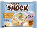 Донат Fitness Shock с ванильной начинкой без сахара 70г