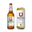 Пиво SPATEN Munchen Hell, светлое, фильтрованное: банка/бутылка, 0,45 л