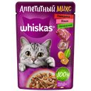 WHISKAS Аппетитный микс Корм д/кош гов/овощи 75г(Марс):28