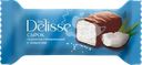 Сырок творожный глазированный DELISSE с кокосом 26%, без змж