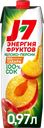 Сок J7 Яблоко и персик с мякотью, 0.97л