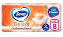 Туалетная бумага Zewa Deluxe Персик 3 слоя 8 рулонов