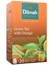 Чай зеленый Dilmah with Orange, 20×1,5 г