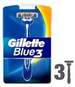 Бритвы одноразовые «Blue 3» Gillette, 3 шт