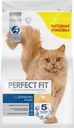 Корм сухой для взрослых кошек PERFECT FIT с курицей, для живущих в помещении, 2,5кг