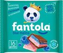 Шоколад молочный FANTOLA с начинкой и печеньем вкус Голубая малина, 60 г