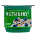 йогурт Актибио черника-злаки-лен 3% БЗМЖ 130 г