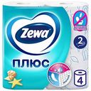 Туалетная бумага Zewa Плюс Океан 2 слоя, 4 рулона