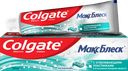 Зубная паста COLGATE Макс Блеск Кристальная мята с отбеливающими пластинками для свежего дыхания и отбеливания зубов, 100мл