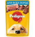 Влажный корм для взрослых собак всех пород Pedigree с говядиной и ягнёнком в соусе, 85 г