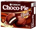 Пирожное бисквитное Orion Choco Pie Dark тёмный шоколад, 360 г