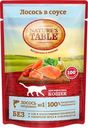 Влажный корм для кошек NATURE'S TABLE Лосось в соусе, 85г