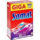 Таблетки для посудомоечной машины All in One Somat, 100 таблеток