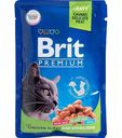 Корм для стерилизованных кошек Brit Premium Цыплёнок в соусе, 85 г
