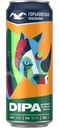 Пиво светлое Горьковская пивоварня Double India Pale Ale нефильтрованное неосветленное, 450мл