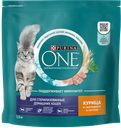 Корм Purina One для стерилизованных домашних кошек 2в1 курица, злаки, 1,5 кг