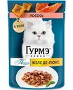 Влажный корм для кошек Гурмэ Перл лосось в желе-де-люкс, 75г
