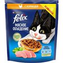 Сухой корм для кошек Felix Мясное объедение с курицей, 600 г