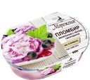 Мороженое ПЕТРОХОЛОД, пломбир ваниль-черная смородина на сливках, 400г