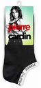 Носки женские Pierre Cardin укороченные цвет: чёрный с белой резинкой размер: 38-40