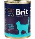 Корм для кастрированных котов Brit Мясное ассорти с птицей, 340 г