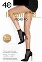 Носки женские Innamore Fiori цвет: nero / чёрный размер: единый, 40 den, 2 пары