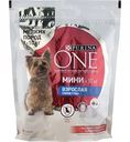 Корм для собак мелких пород до 10 кг Purina One с высоким содержанием говядины и с рисом, 600 г