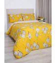 Комплект постельного белья 1,5-спальный Mona Liza kids Nyx Куры-футболистки ранфорс цвет: жёлтый/серый, 4 предмета