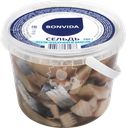 Сельдь BONVIDA филе-кусочки в масле, 780г