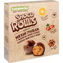 Конфеты Shoco Rolls Мягкий грильяж Galagancha с арахисом, белым изюмом, цукатами апельсина и мёда, 135 г