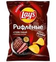 Чипсы Lay's Стейк рибай с перечным соусом из натурального картофеля рифленые 140г