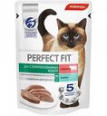Корм для стерилизованных кошек Perfect Fit Паштет с говядиной, 75 г