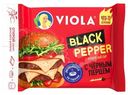 Сыр плавленый Viola Black Pepper с черным перцем 45%, 140г
