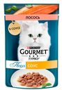 Перл GOURMET Корм для кошек филе лосося в соусе, 75г