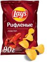 Чипсы картофельные Lay's рифленые со вкусом лобстера, 90 г