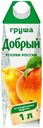 Нектар грушевый «Добрый» Уголки России, 1 л