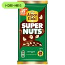 Шоколад Alpen Gold Super Nuts молочный с фундуком, 130 г