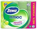 Бумага Zewa Плюс туалетная двухслойная с ароматом яблока