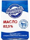 Масло сладкосливочное Минская Марка Крестьянское несолёное 82.5%, 180г